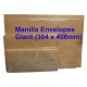 Winpaq Giant Manilla Envelope No.1216M (10s)